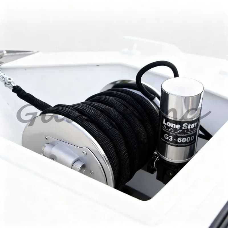 1400W Marine Electric Windlass, 316 Stainless Steel Remote Control Drum Winch for Yacht and Boat Anchoring