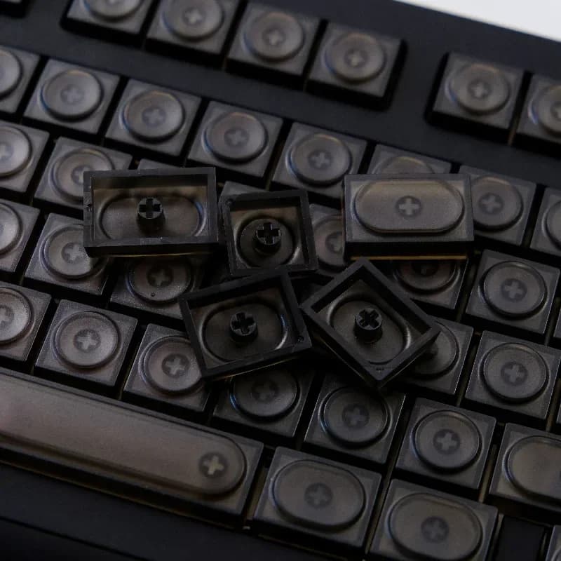 Building Block Theme Covers Set Low Profile Transparent Keyboard Covers for PC for Mechanical Keyboard Accessories Custom Keyboard Caps