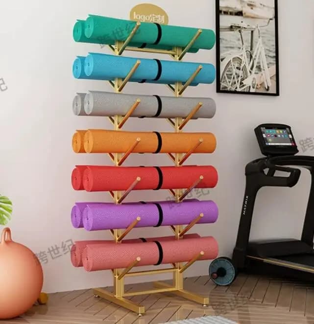 New Yoga Mat holders and Foam Roller, Mobile Shelf for Gym and Yoga