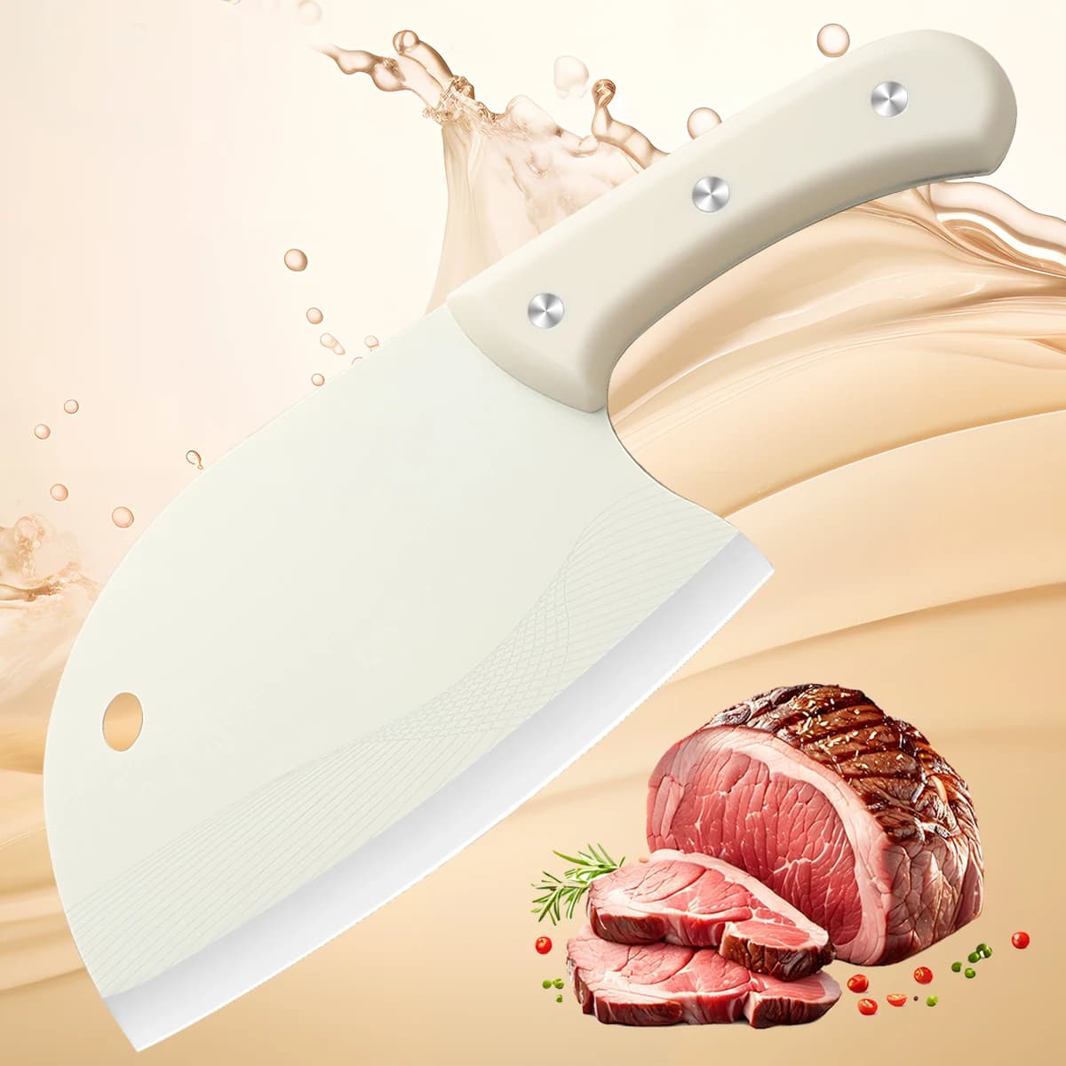Stainless steel chef knife Ultra sharp slicer knife for the house, bone knife, meat knife set, kitchen knife, leather slicer knife