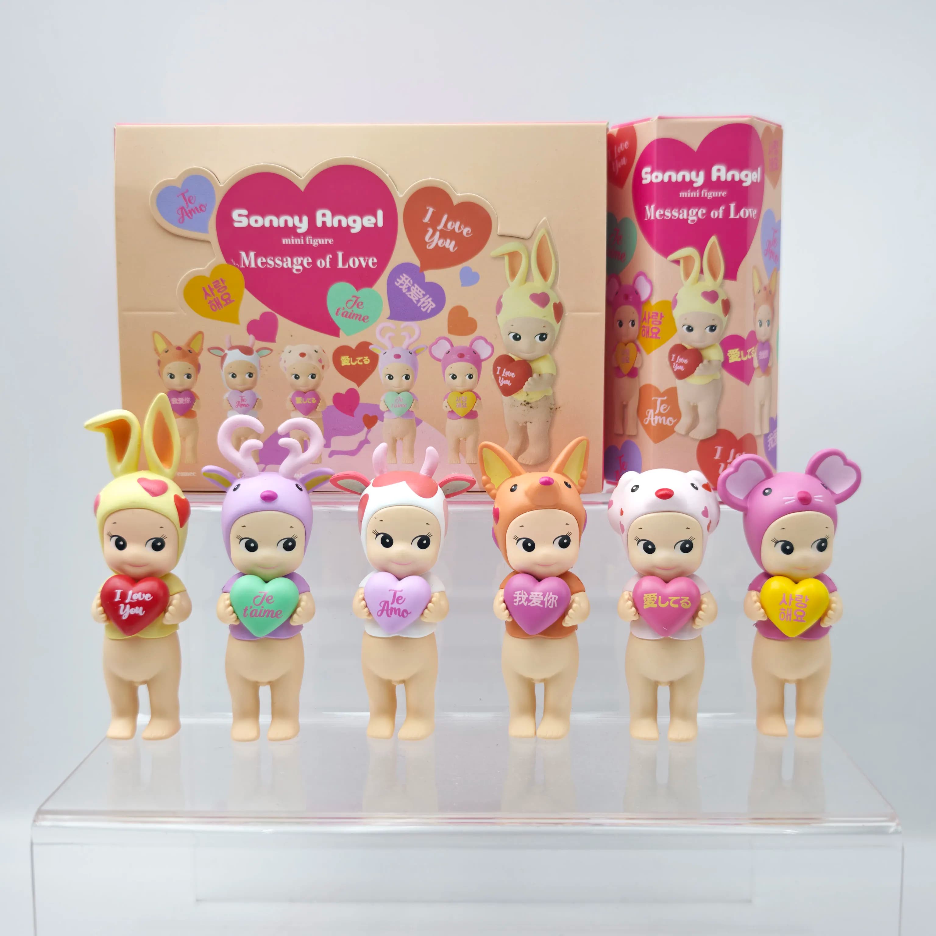 Sonny Angel Blind Box Toys Serie Messaggio d'Amore Action Figure Anime Bambole Carine Decorazioni da Collezione Regalo di Compleanno Natale