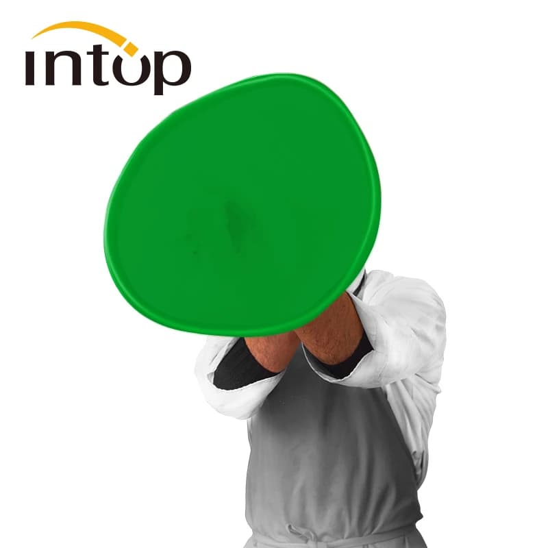 Intop Pizza Throw pasta per tosare Pizza strumenti per acrobazie colore verde Pizza in Silicone per l'allenamento vera crosta di pizza feel