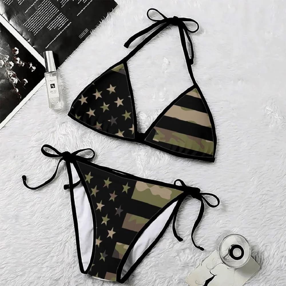 New sexy bikini with printed leopard set of 2 pieces women's design sense swimsuit strap swimsuits strap strap swimsuits fashionable summer swimsuits