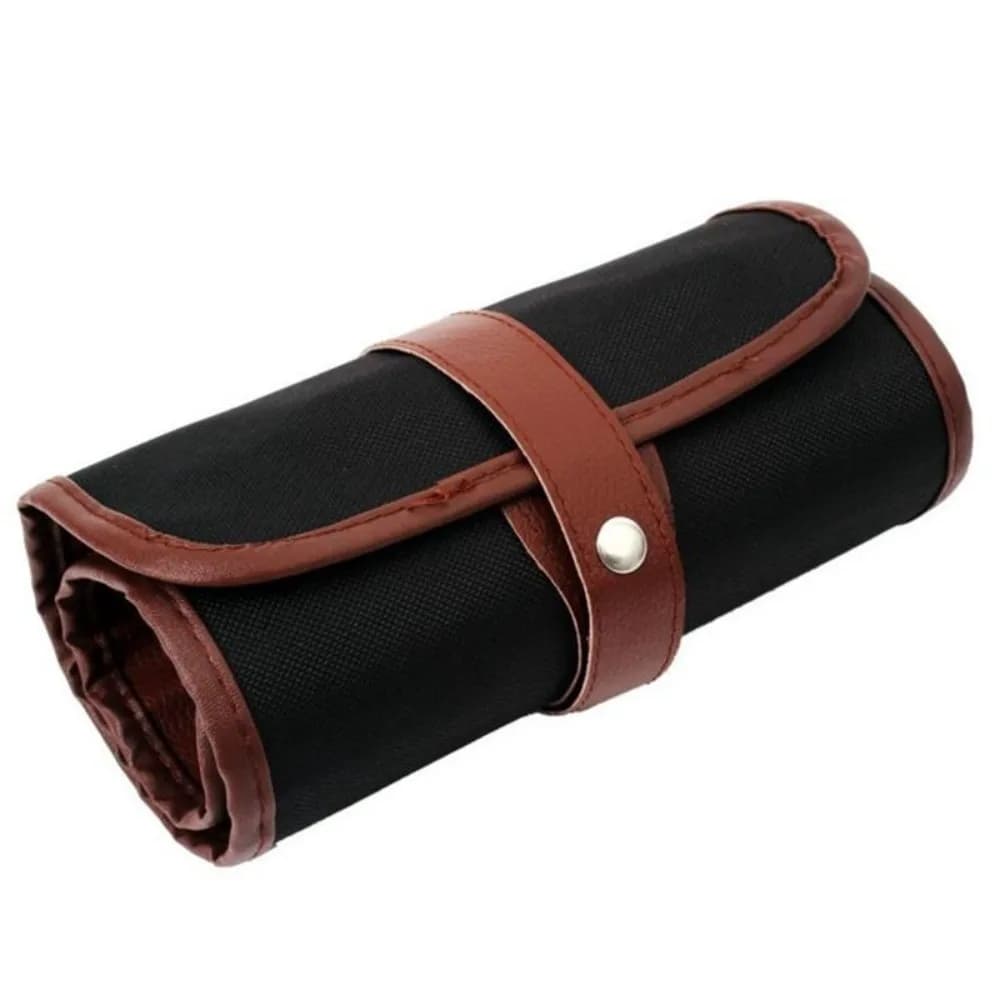24/36/48/72 Slots Roll Up Pencil Case PU Leather Straps Design Colored Pencil Wrap Holder Large Capacity Pencil Pouch
