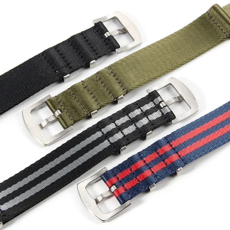 20/22mm Universal Nylon canvas woven Integrated Strap for Omega Rolex Seiko Watchband Man Woman sport Bracelet Watch Accessories