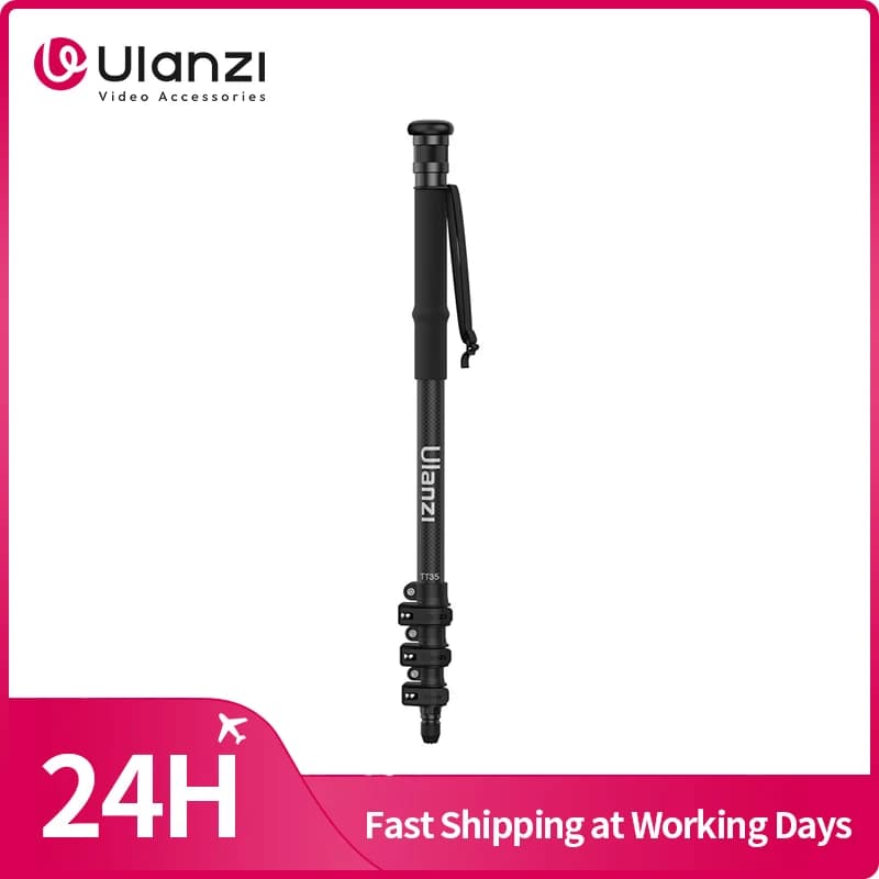 Ulanzi TT35 monopiede Trekking Pole Selfie with adjustable ball head quick release for outdoor hiking photography