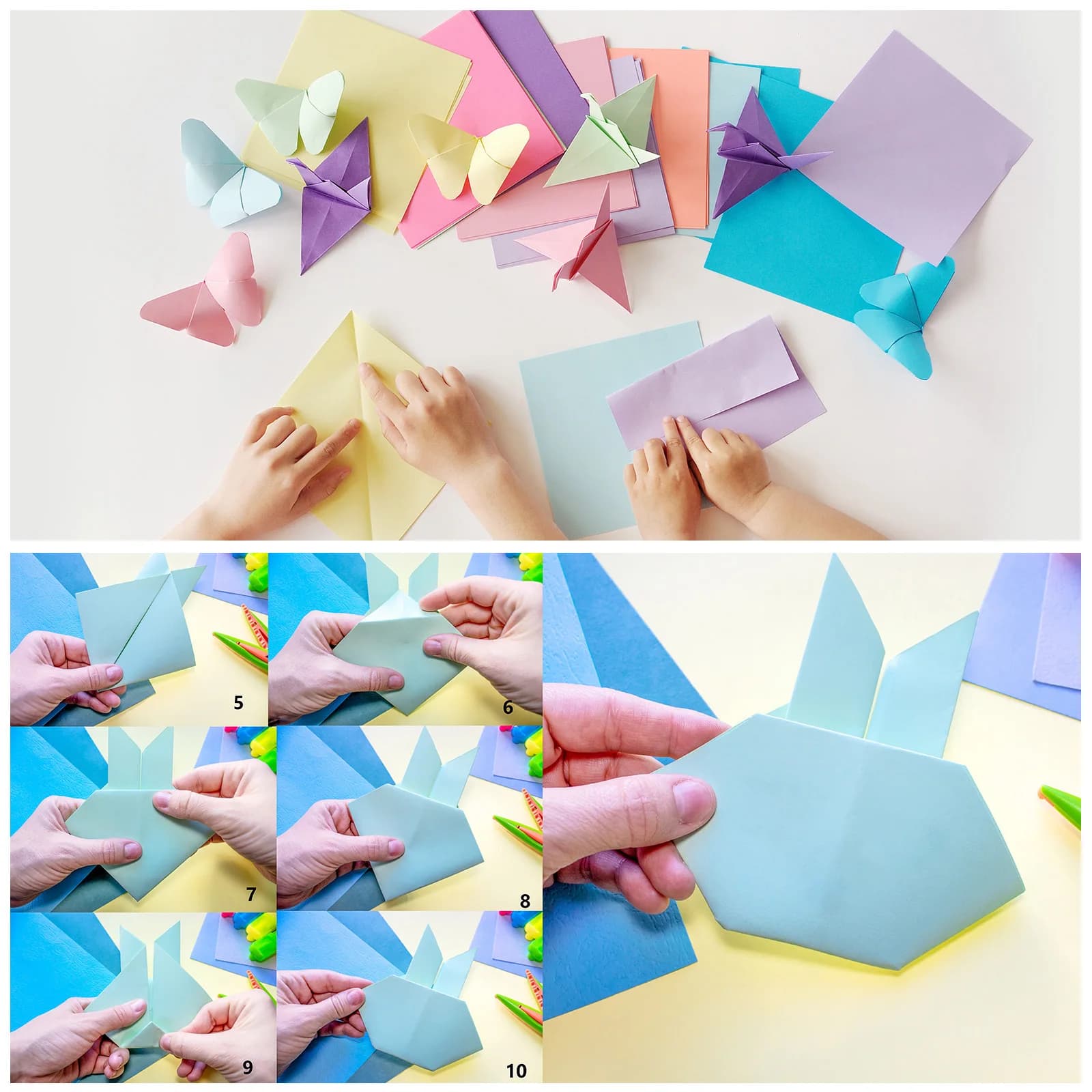 Uxcell 50 Sheets 5x5 Inch Origami Paper Double Sided Square Folding Papers for Art Craft Gifts Scrapbooking Decor DIY Handmade