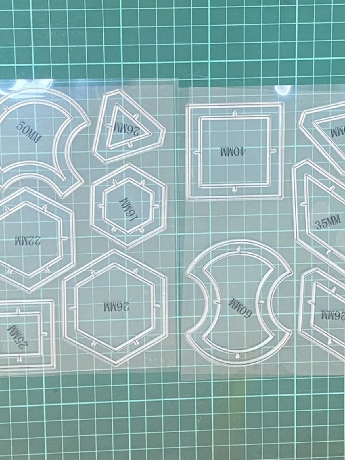 New Set of 11 Acrylic Stamp Templates for Fa-da-Te Wall Decorations in Fabric, Home Sewing Tools and Finished Products