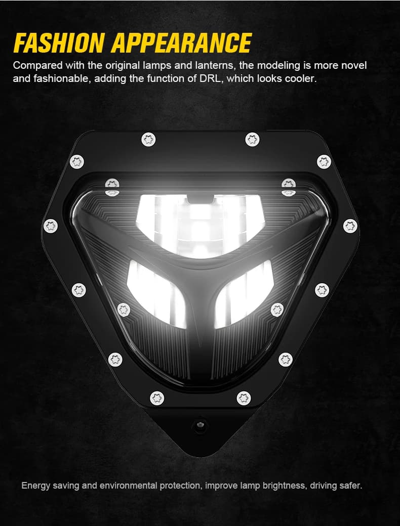 Vendita calda in fabbrica Morsun E-mark Approvato Gruppo faro LED per moto per Sherco 2012-2023 Dirt Bike LED Faro Accesso