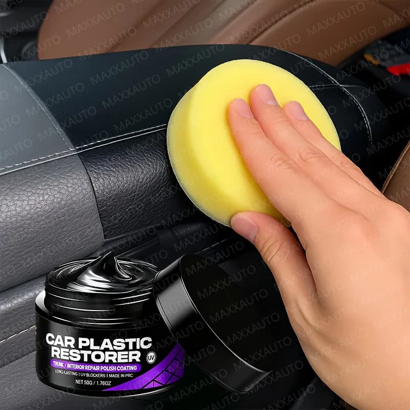 Renewer for Plastic Auto, Return to Black Polished, Leather and Panel Interior Ware, Coating Agent, Polishing and Repairer for Auto