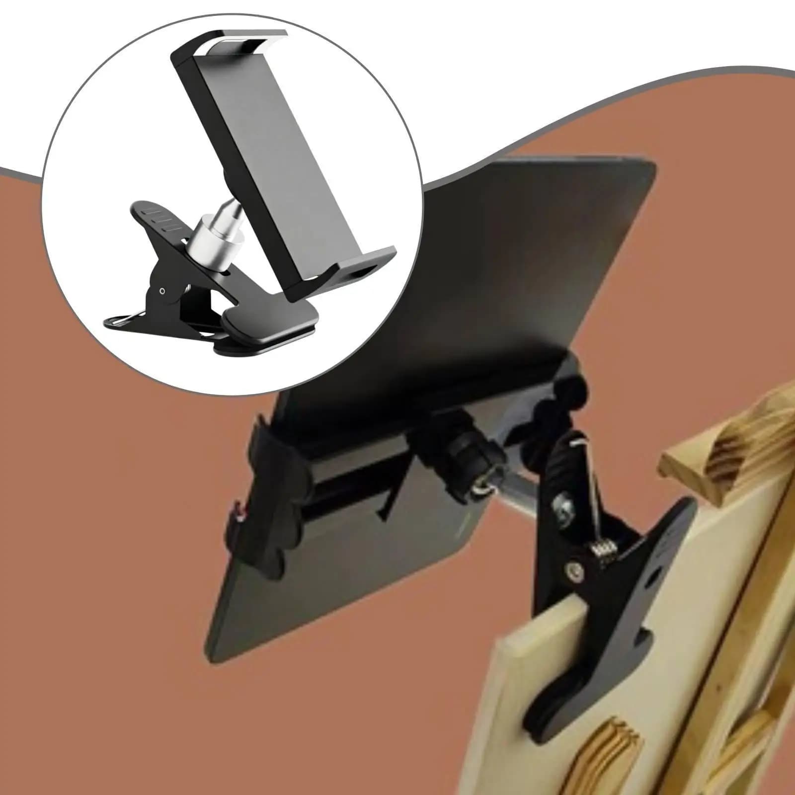 Supporto per Tavoletta Grafica, Leggero e Moderno con Rotazione a 360 Gradi, Accessorio Nero per Telefono, Robusto per Studio e Casa