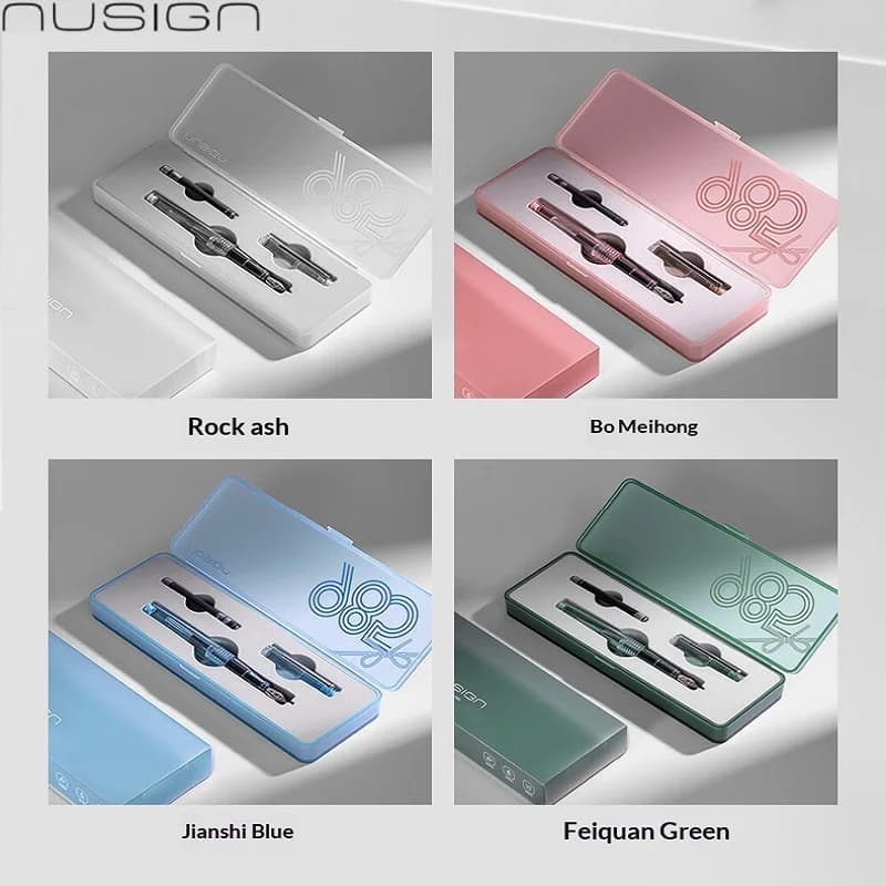 Nusign NS668 Fountain Pen Triangle Pen Grip EF Tip 2 Ink Application Methods Can Be Changed Ink Student Calligraphy Stationery