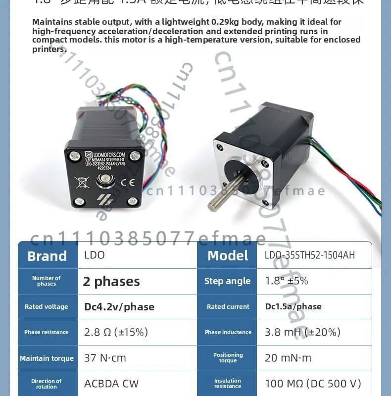 Motore LDO-35STH52-1504AH per accessori stampante 3D