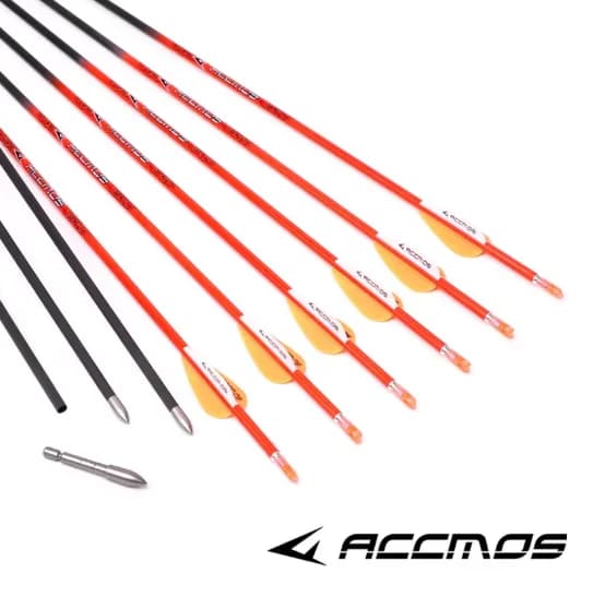 Asta per freccia in carbonio ID 4.2mm, Spine 400 500 600 700 800 900 1000, 32 pollici, per tiro con l'arco compound / ricurvo