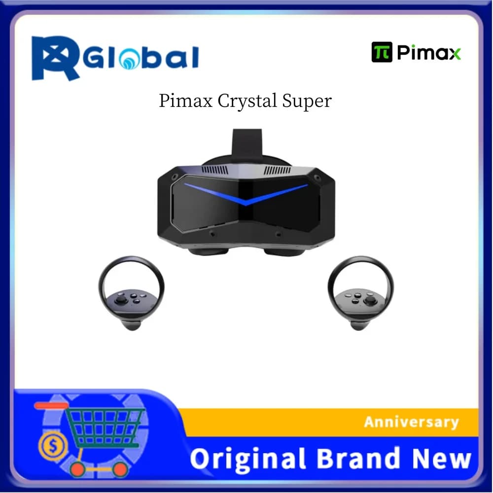 Pimax Crystal Super 50PPD (Prime) PC VR, grandi occhiali intelligenti FOV con chiarezza 8k per entrambi gli occhi