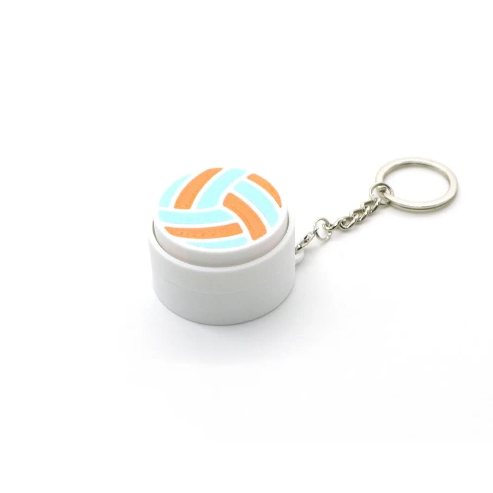 3D Printed Sports Balls Clicker Key Chain Sport Theme Basketball Baseball Button Balls Key Chain Cartoon Football Tennis