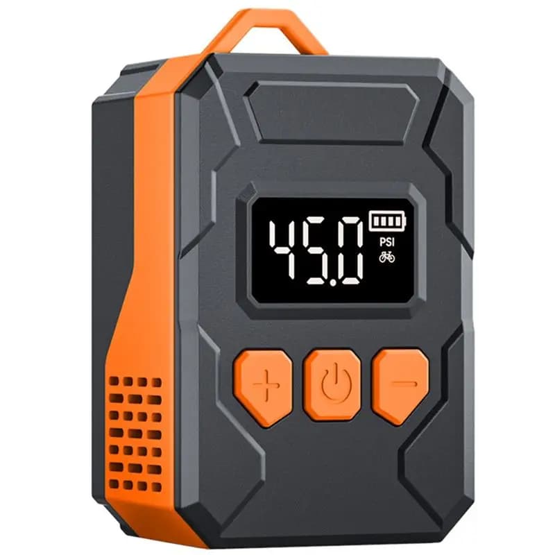 Simple Digital Pressure Gauge Bicycle Tire Inflator, 150PSI Mini Bike Pump With Auto Stop Function Air Pump