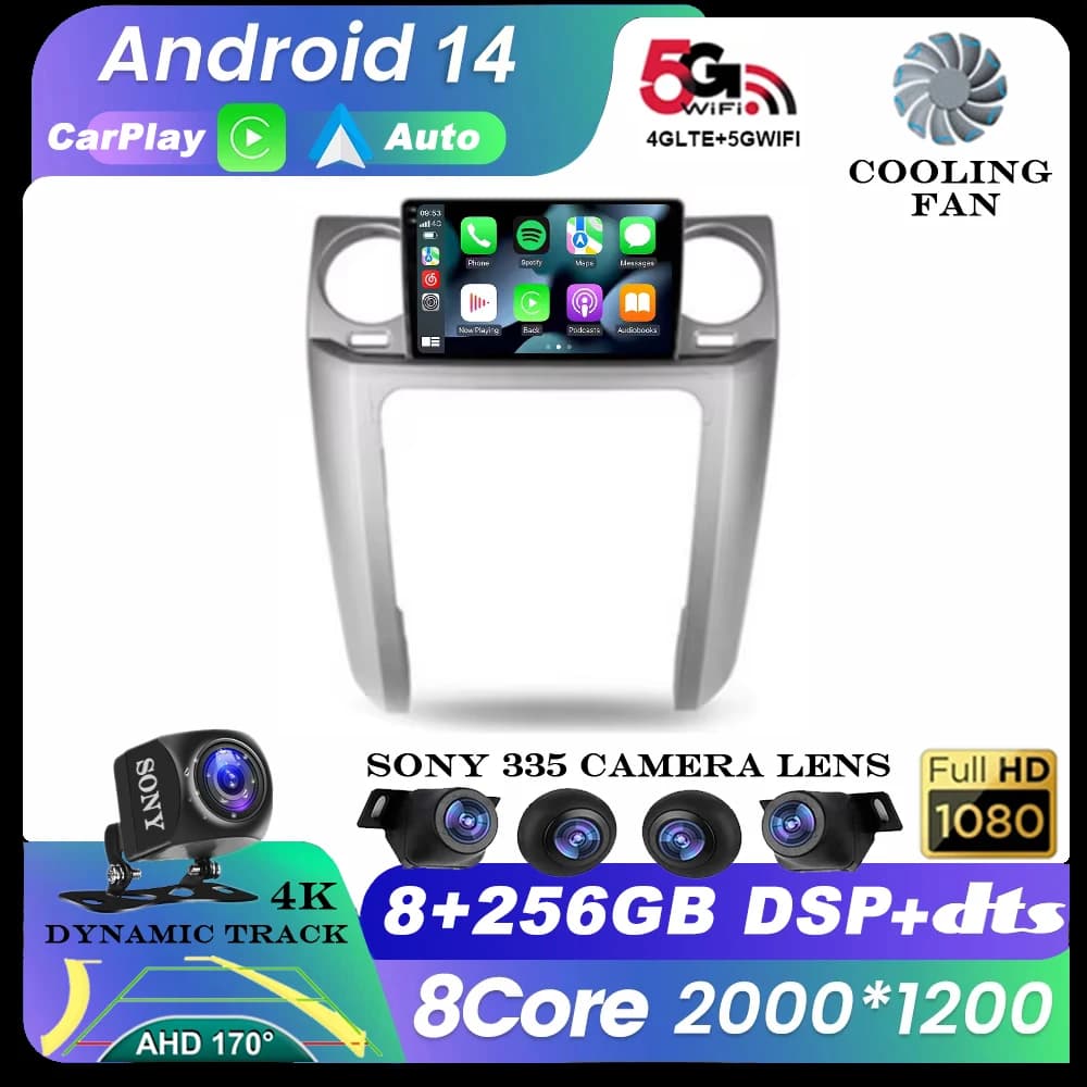 Android 14 autoradio per Land Rover Freelander 3 2005 - 2009 Discovery 3 2004 - 2009 Multimedia Navi GPS 4G WIFI BT lettore Video