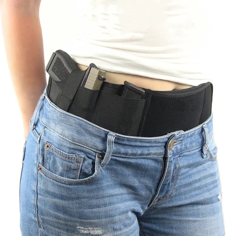 Hidden Tactical Gun Ribbon for Carrying Fleece Universal Gun for Outdoor Hunting Airsoft Glock Waist Belt Gun