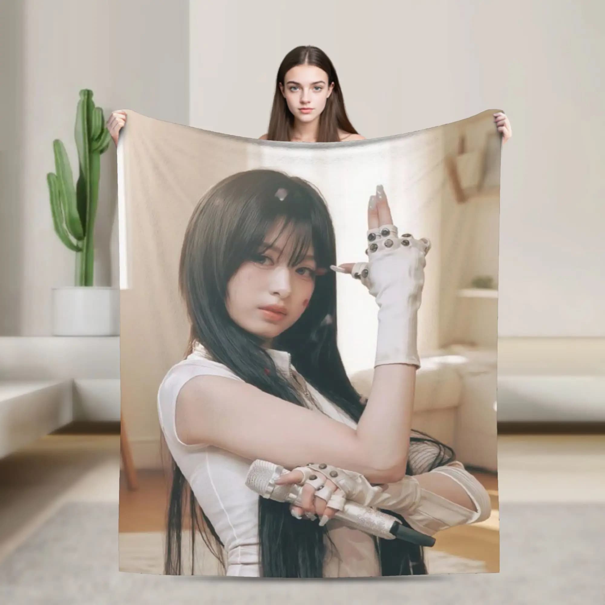 AHYEONs babymonstered kpop Coperta Multi-dimensione calda e soffice coperta per divano divano e letto
