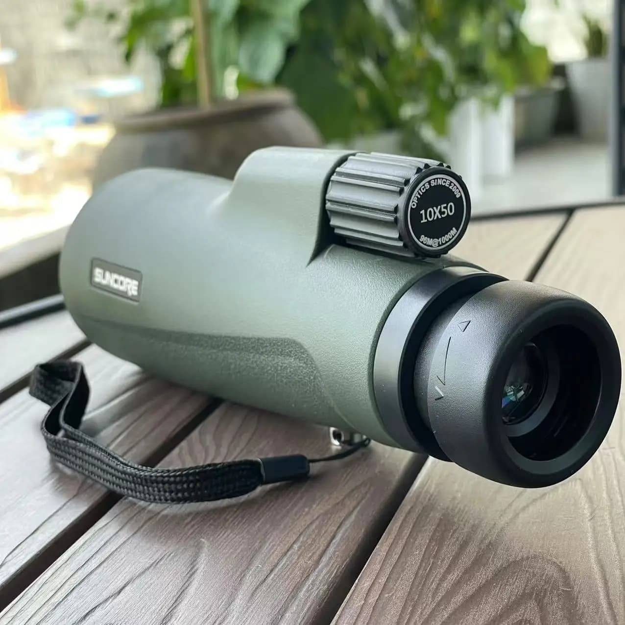 SUNCORE Telescopio monoculare a lungo raggio 10X50 di alta qualità, telescopio monoculare da esterno, caccia e campeggio