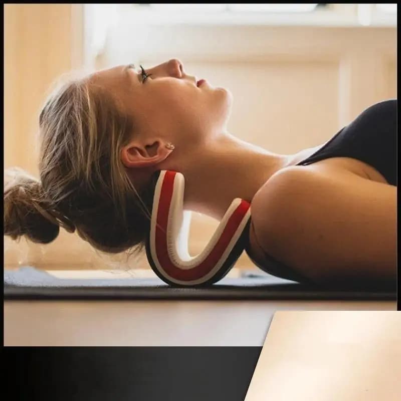 【Neck And Shoulder Relaxer Cervical Neck Traction Pillow For Portable Cervical Spine Stretching Neck Orthoses】