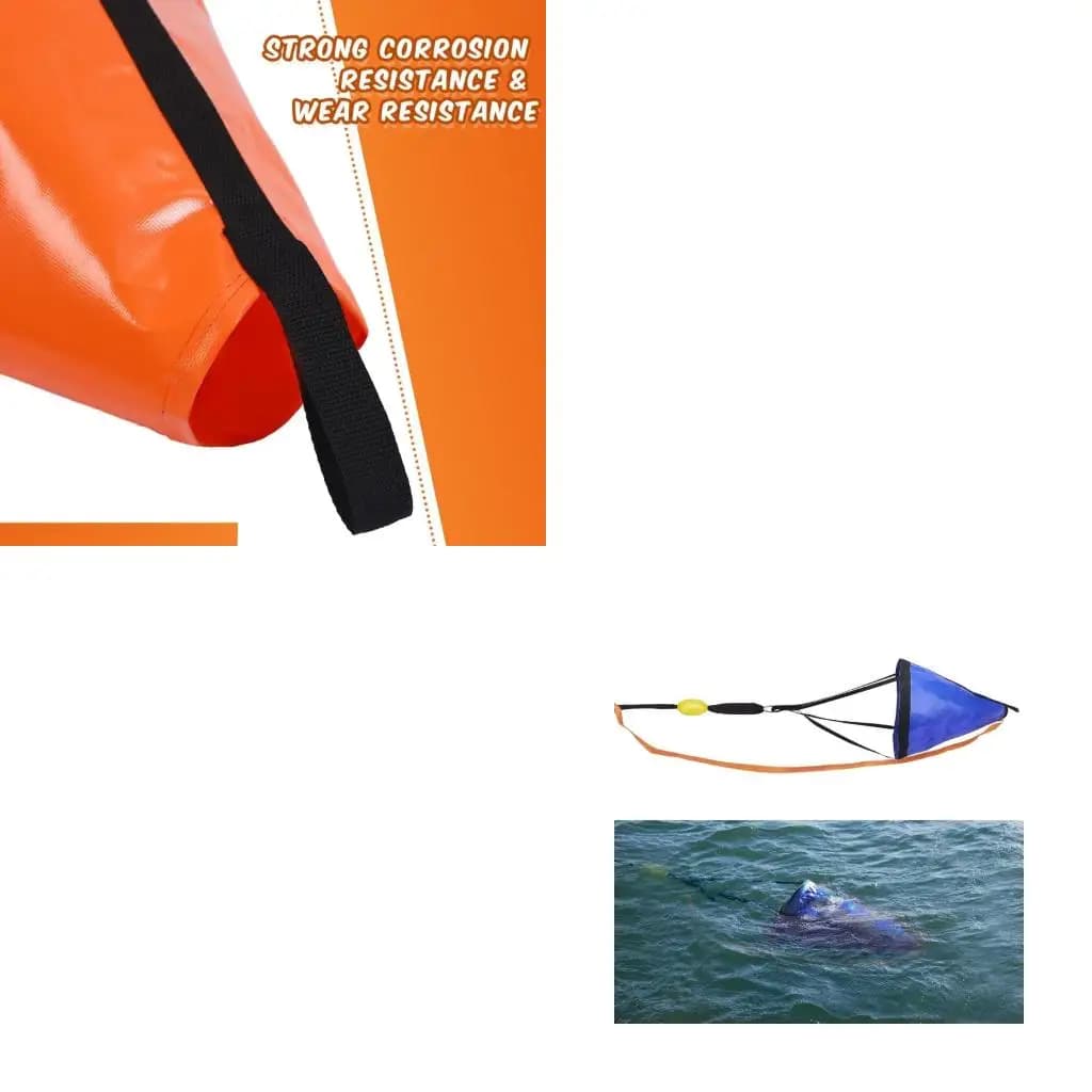 Sea Anchors Drift Control Parachute for Small Boat with Foldable PVC Strap Build