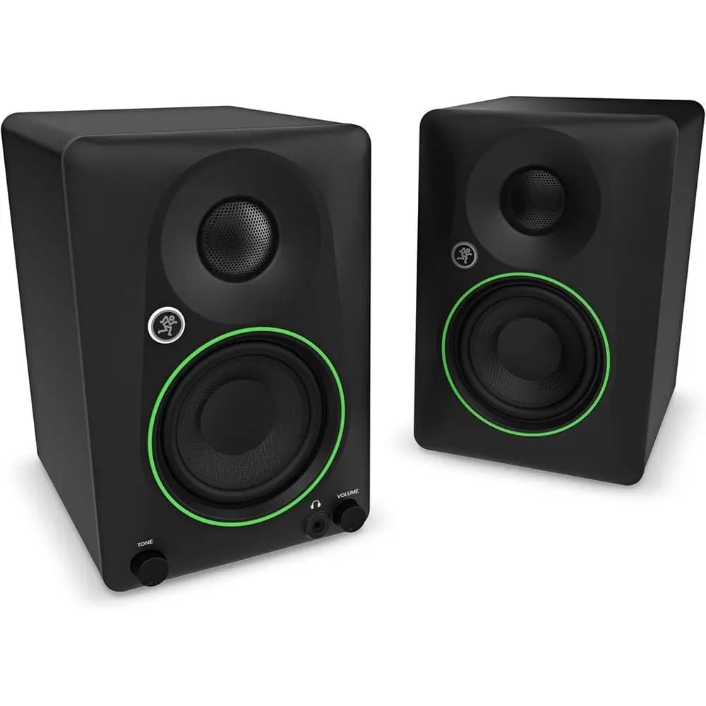 Monitor da Studio Alimentati da 3,5 Pollici con Controllo del Tono e Interruttore di Posizione per Audio Attivo, Produzione Musicale e Uso Desktop