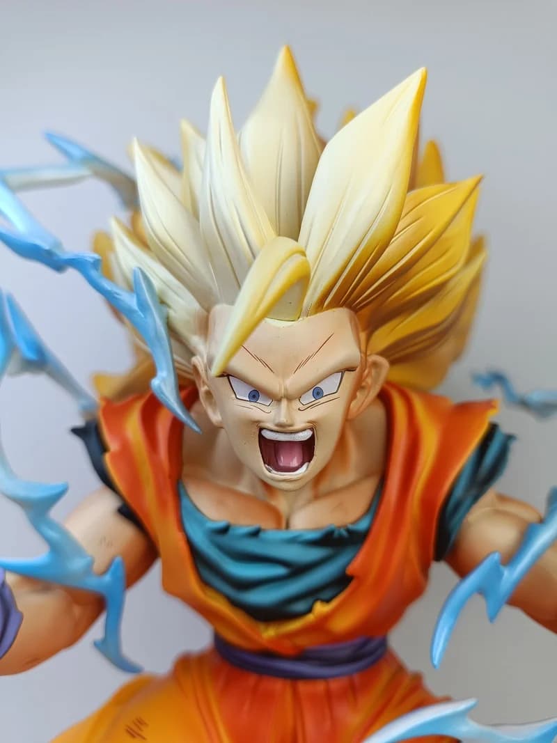 33cm Dragon Ball Action Figure Son Goku Figure Ssj3 Goku Anime Figurine Pvc Statue Model Room Collection Gifts Toys