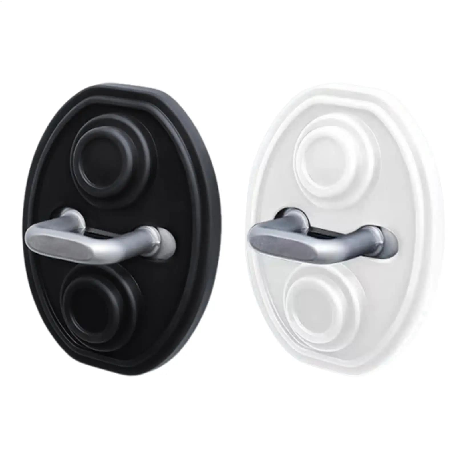 Copertura della serratura della porta in silicone per autoveicoli Protezione del tappo della serratura della porta Copertura della fibbia Silenzioso Pad del veicolo Accessori esterni stabili per
