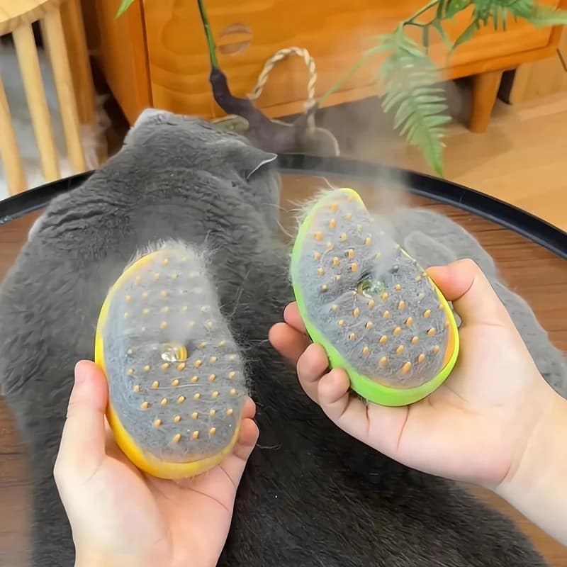 Spazzola a vapore per gatti, asciugacapelli per animali domestici, spazzole elettriche spray, pettini massaggianti per la rimozione dei peli, accessori per la toelettatura e l'igiene dei gatti