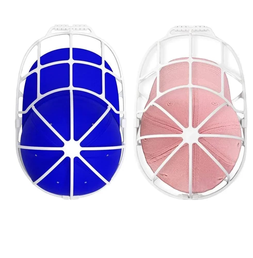 Rondella per berretto da baseball multifunzionale Telaio per rondella per cappello in PP Gabbia per lavaggio Protezione per detergenti per cappelli a due piani