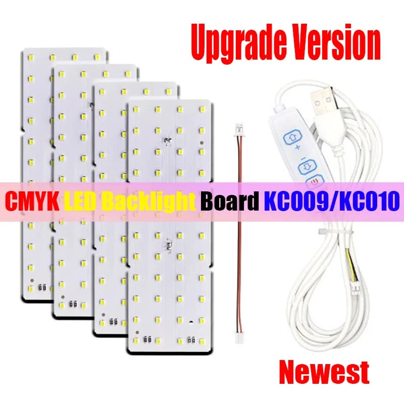 KC009 KC010 LED Lithophane CMYK PLA Filament 3D Printer Filament for 3D Photo Frame Lithophane Backlit Plate for Bambu