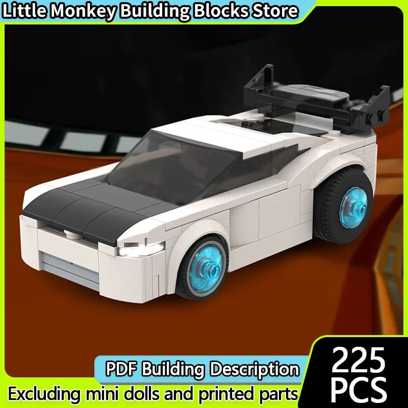 Popular Game Model MOC Building Bricks Classic Wild Racing Car Modular Technology Children Holiday Gifts Assemble Toys Suit