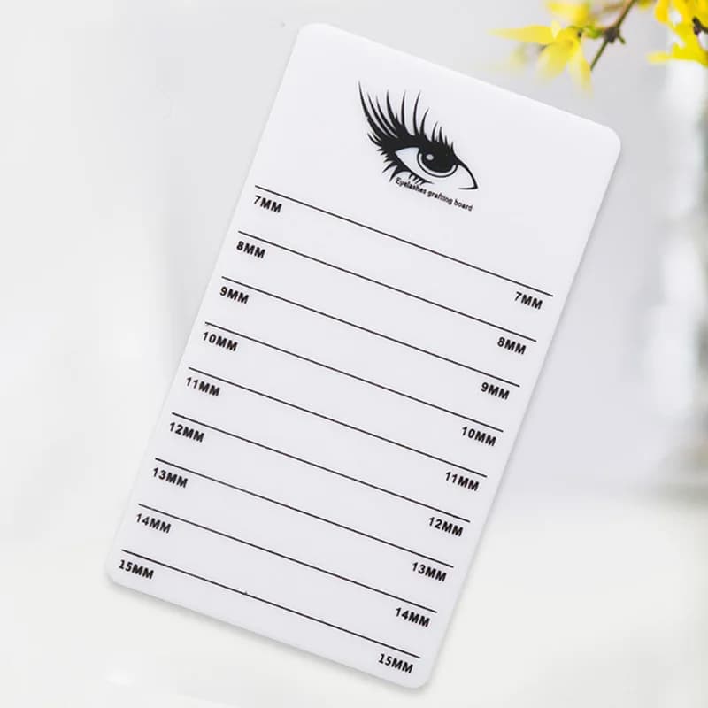 Fake Eyelash Tray Strip Support Individual Extension Eyelash Display Plate Pine Lashes Stand Tablet Makeup Tools 7-15mm