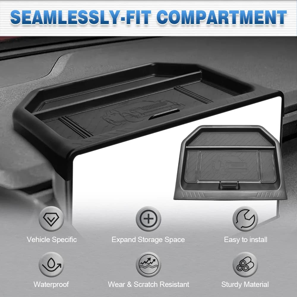 Organizer per Cruscotto Auto per Ford Maverick 2025-2026 (Solo per Schermo da 13,2 Pollici) Scatola Portaoggetti Posteriore per Schermo di Controllo Centrale