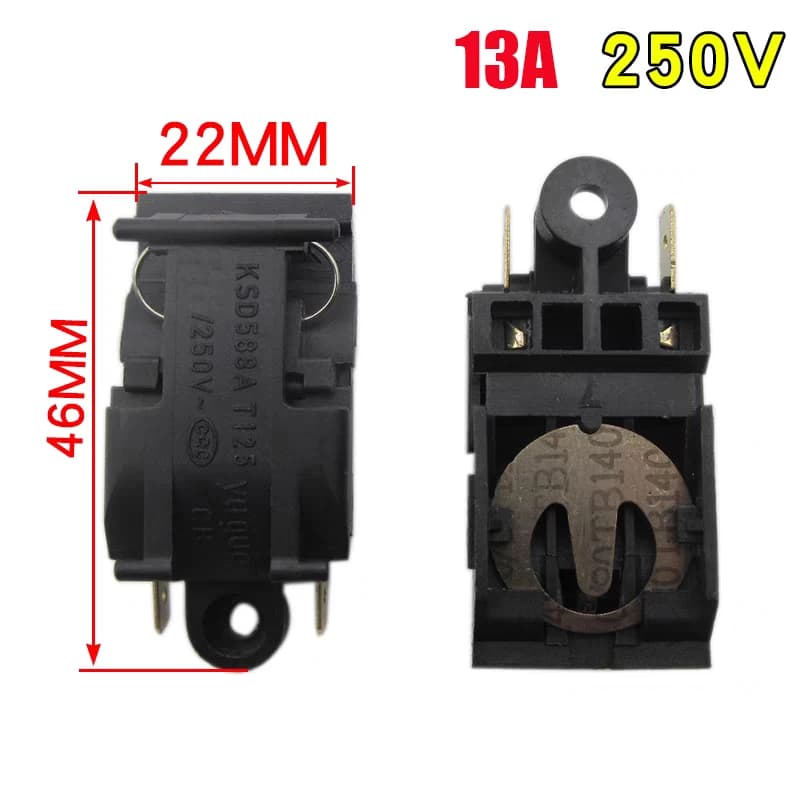 1pc switch accessories for electric kettle 13A high power electric kettle steam temperature control copper pin automatic shutdown