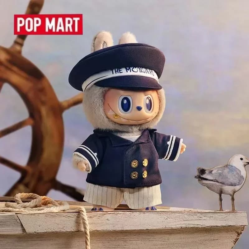 POP MART LABUBU THE MONSTERS DEVLIEGENDE LABUBU Captain Series Peluche in Vinile Trendy Mystery Box Anime Action Figure Blind Box Giocattoli