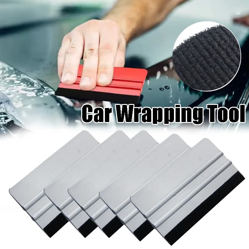 Set di Raschietti per Pellicole Auto, Raschietto Quadrato Grande con Design Anti-Graffio, Kit Completo di Strumenti per l'Installazione di Rivestimenti in Vinile