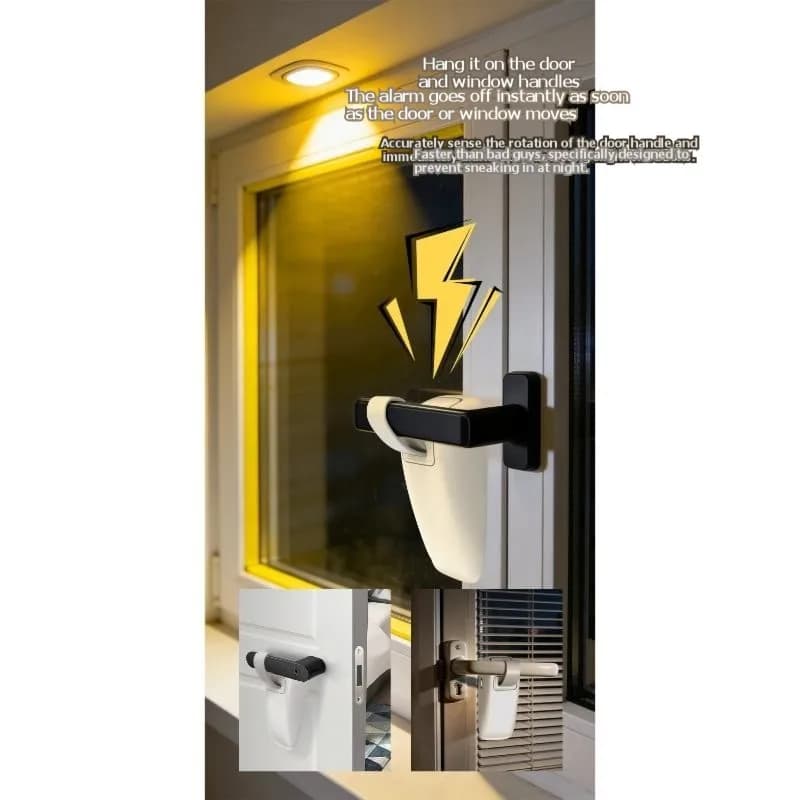 ABBO-Allarme per Porte - Allarme Portatile per Porte - Dispositivo di Sicurezza Domestica 120Db per Viaggi e Hotel