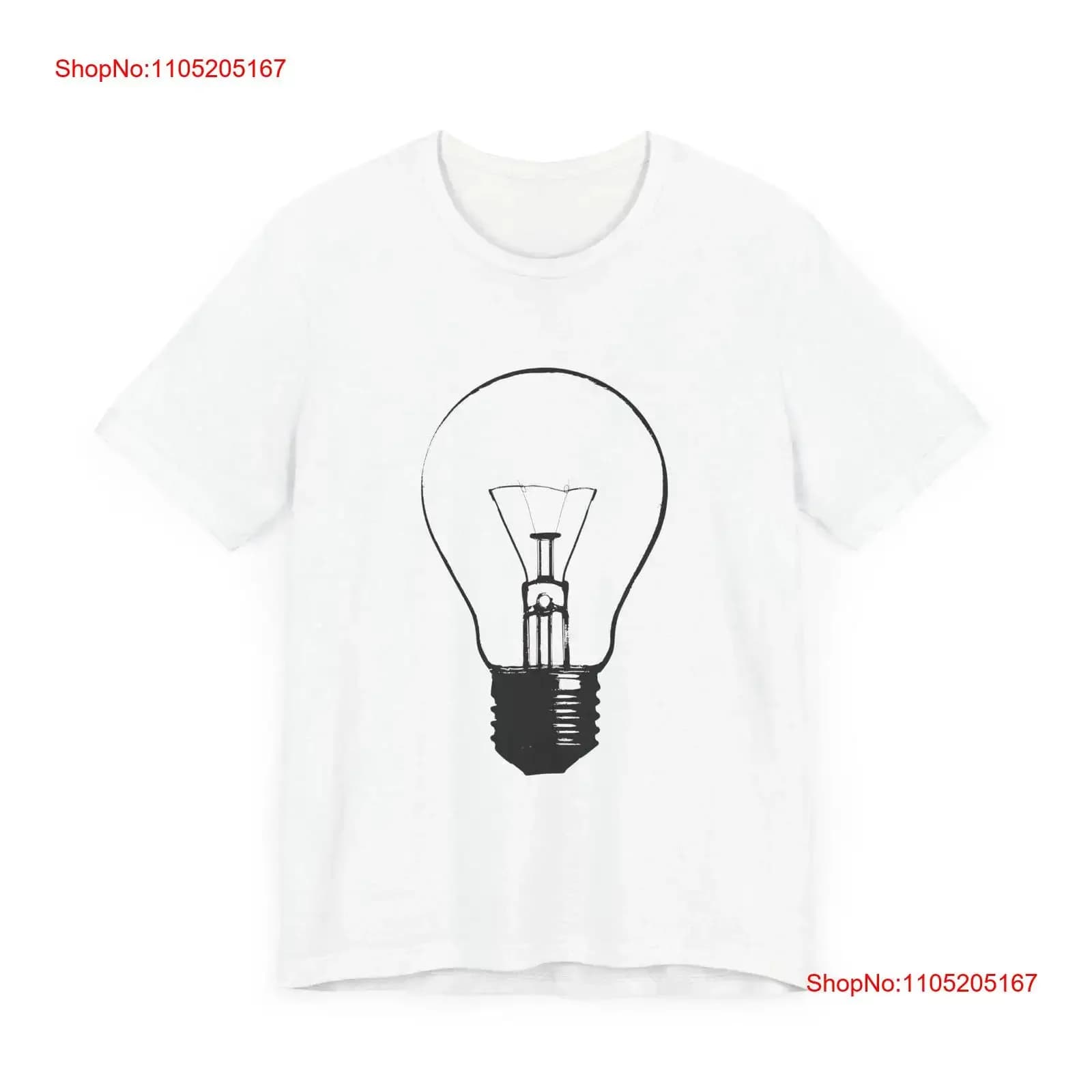 Serie POP Culture Classics Bright as a Bulb Jersey T Shirt vintage lavato Top da indossare tutti i giorni Versatile moda allungata