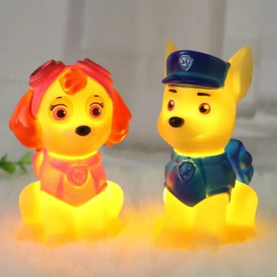 Paw Patrol Lamp Led Night Light Skye Lamp Cute Anime Soft Light Bedroom Bedside LED Light Room Decoration Toys for Gift