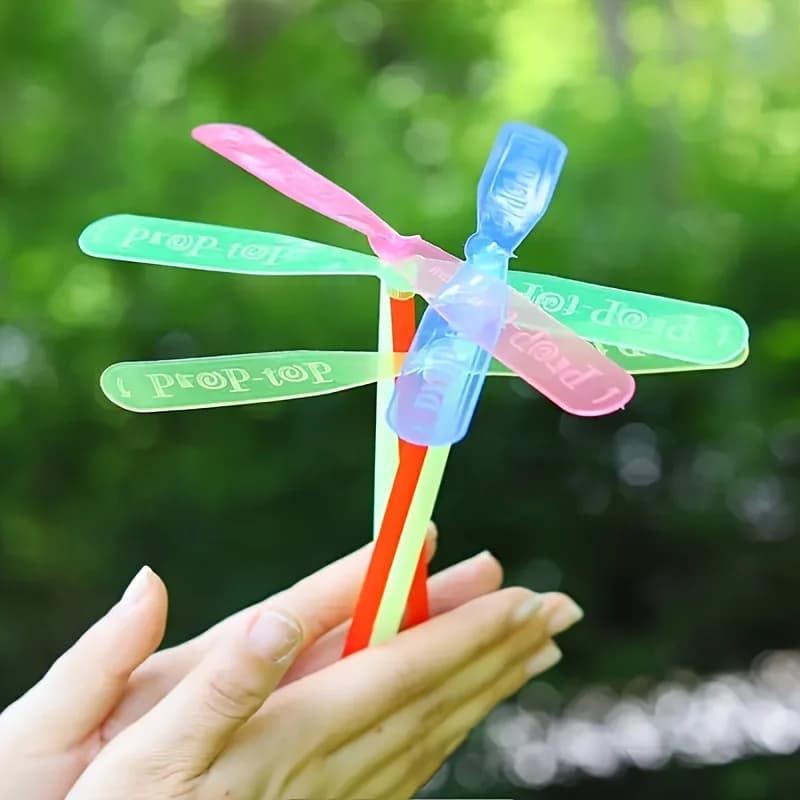 50 pz/set Vibrant Libellula Volante Collezione di Giocattoli Facile da Assemblare Gioco Educativo Portatile dai Colori Brillanti Giocattoli per Le Feste