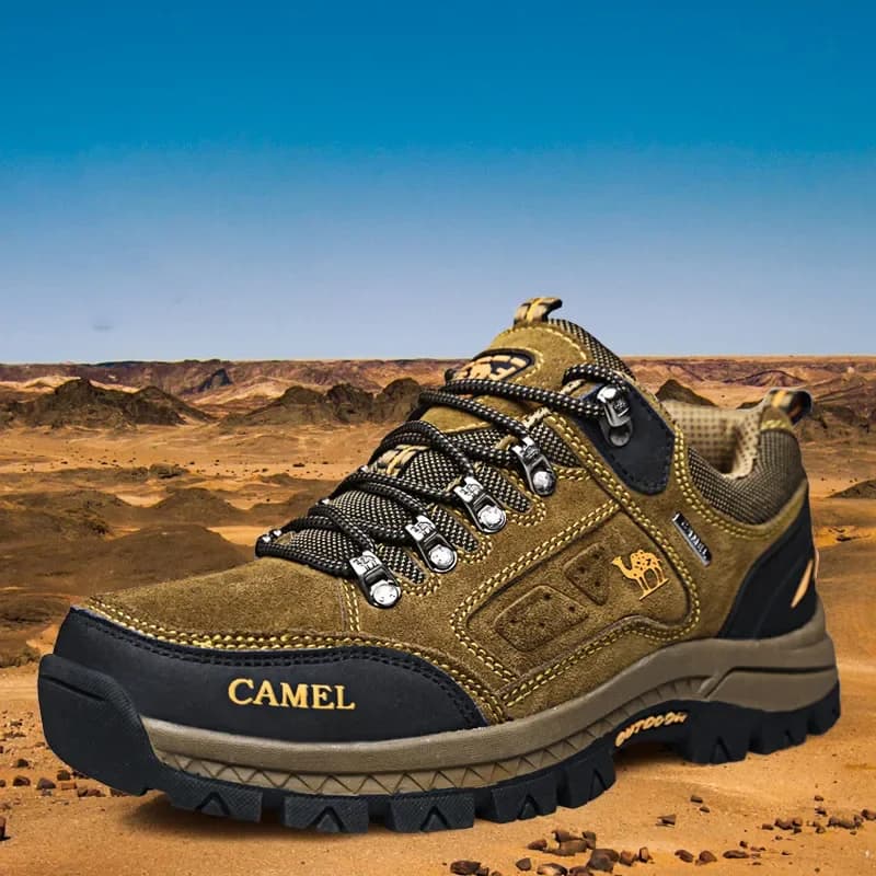 Scarpe da trekking da uomo in pelle scamosciata Scarpe da trekking da trail all'aperto Scarpe da arrampicata traspiranti antiscivolo da uomo Scarpe sportive da montagna da uomo