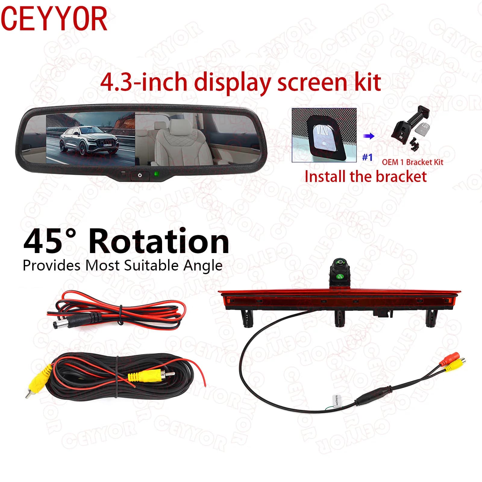 for Car brake lights, rearview camera for reversing for VW T5 Multivan/Caravelle 2003-2016 Transporter Single Door