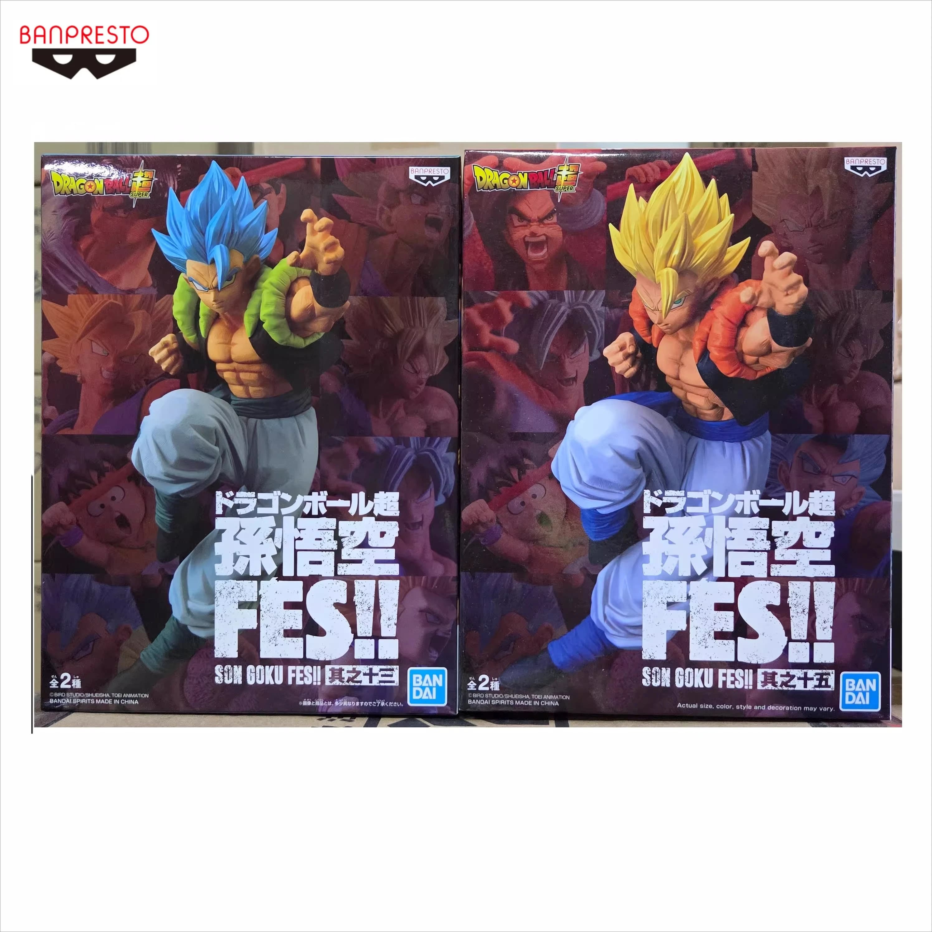 Originale Banpresto Dragon Ball FES Gogeta Super Saiyan Action PVC Collection Model Toy Anime Figure Giocattoli per bambini