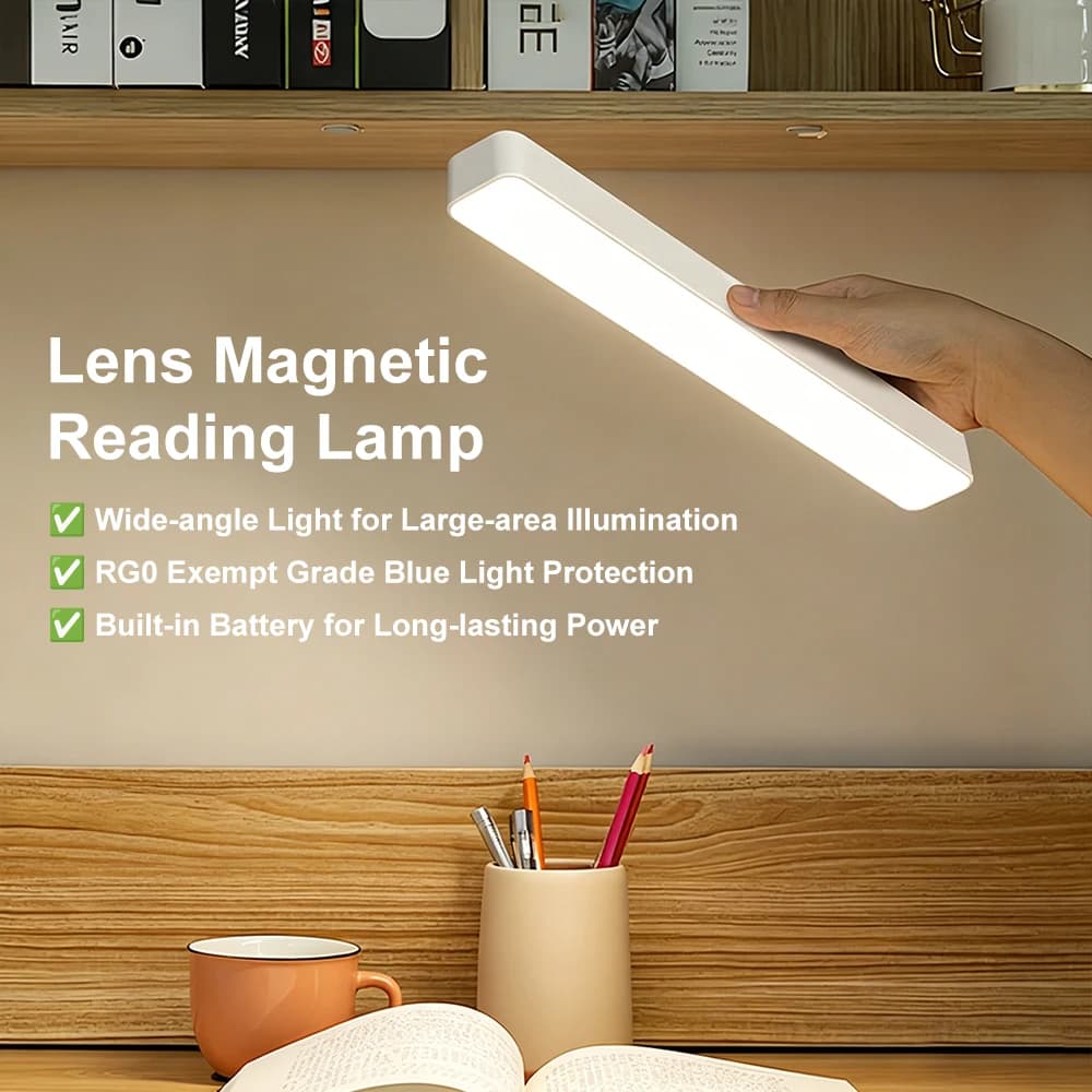 Table Lamp Magnetic Hanging USB Rechargeable Desk Lamp Color Reading Light Dimmable Cabinet Closet Wardrobe Night Light