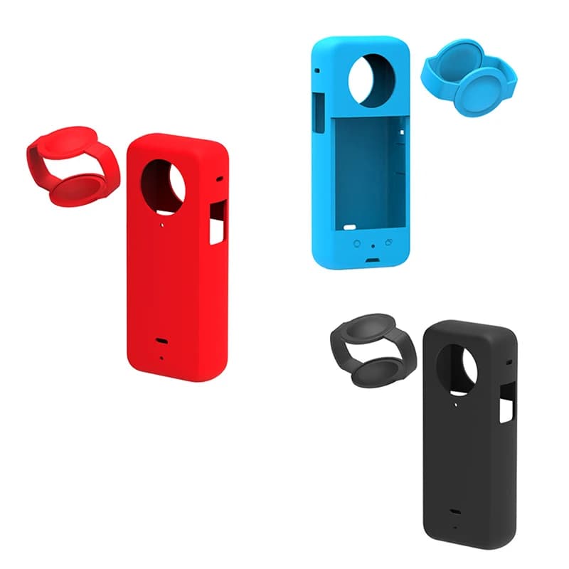 Silicone protective shell for Insta360 X3 X2 GO2 Body Silicone cover Camera protective case Action camera accessories