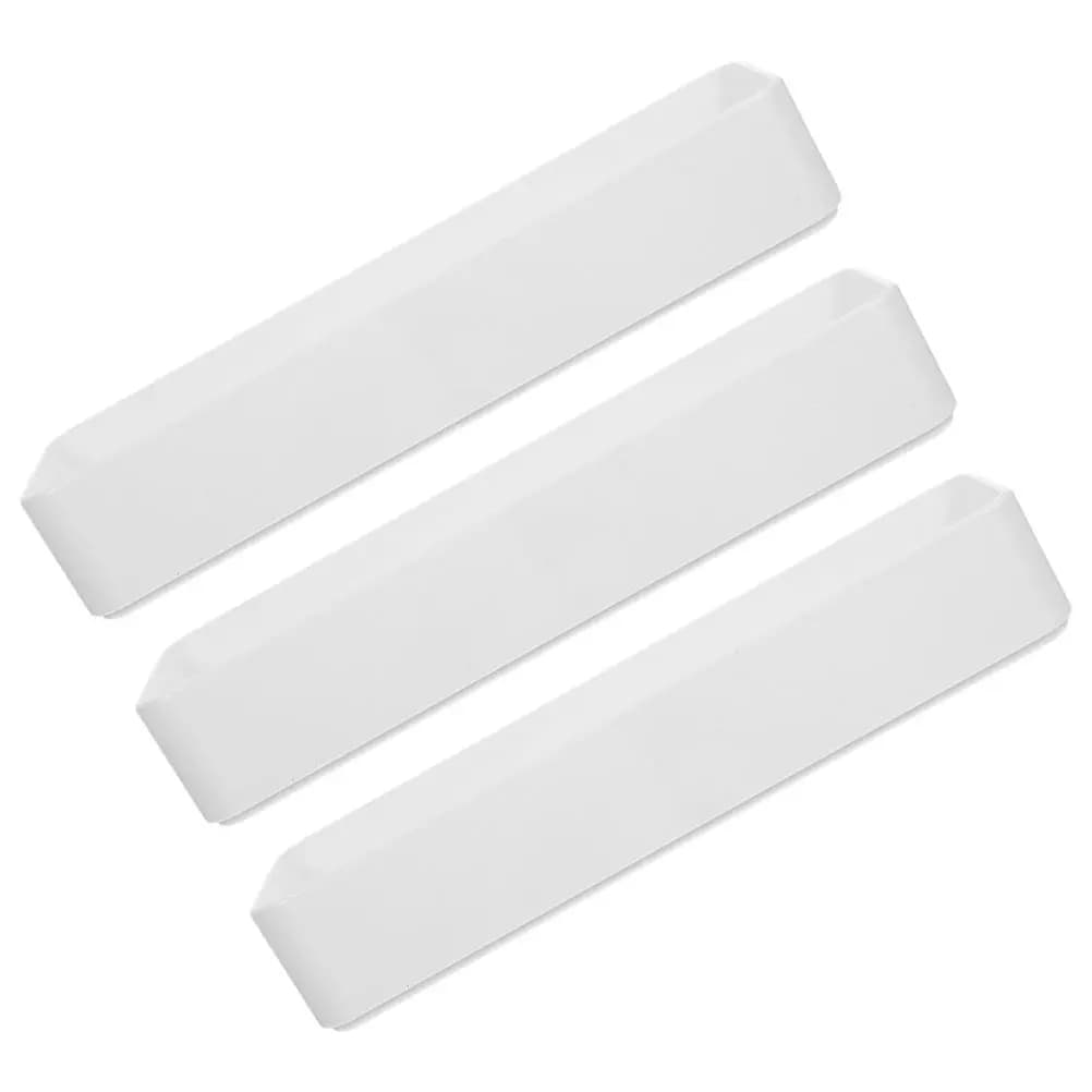Set di 3 Organizzatori Stretti per Cassetti, Contenitori in Plastica per Scrivania, Cucina, Camera da Letto, Ufficio, Cosmetici e Oggetti Vari