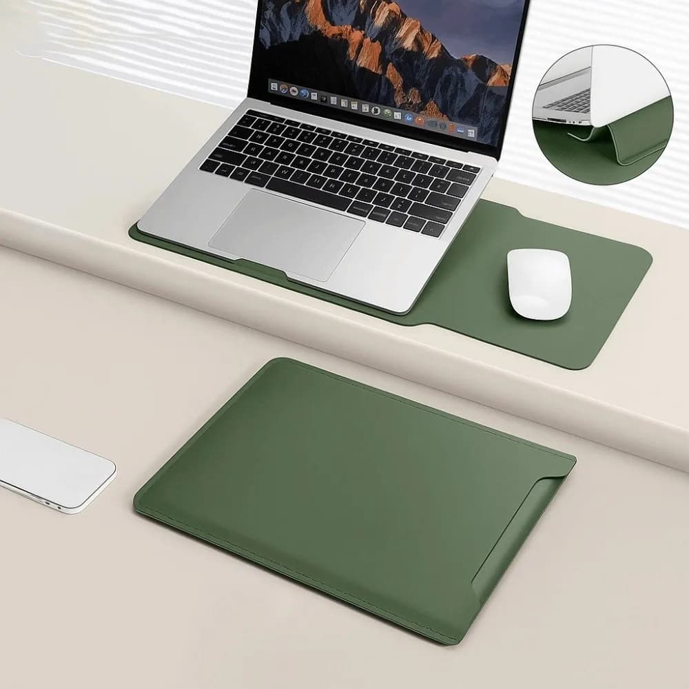 Custodia per laptop portatile dal design moderno Custodia per notebook in pelle PU da 13,3/15 pollici Custodia per laptop ultrasottile in tinta unita per studenti